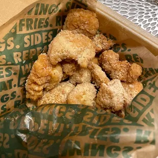 Parmesan wings and no Korean Q tenders