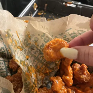 chicken wings and fried chicken