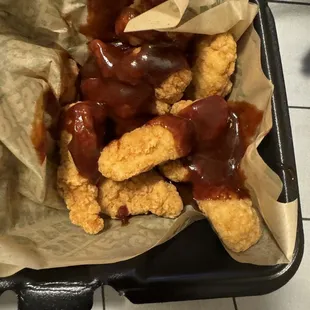Hickory bbq boneless wings