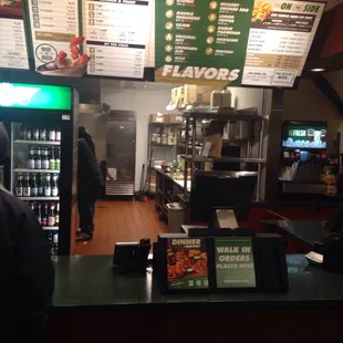 I liked that you can see the entire kitchen and see everything being cooked.