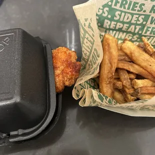 mango habanero and fries