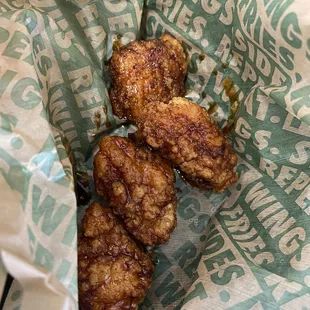 Boneless dry wings...