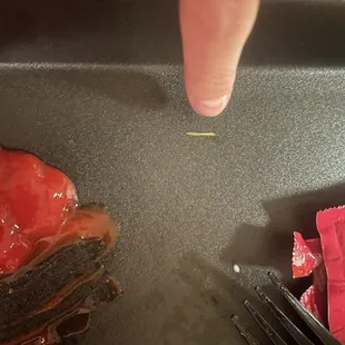 Fingernail in food