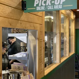 Pick up area