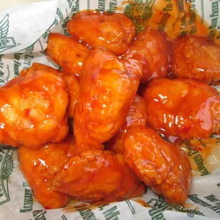 Mango habanero boneless wings