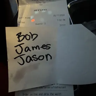 When I asked for the Managers or DMs name and number this is what I got