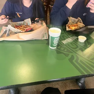Ordered before my classmates and 3 other people that were behind me in line. Everyone got their food but not me