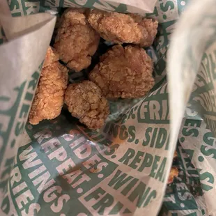 plain "boneless wings"