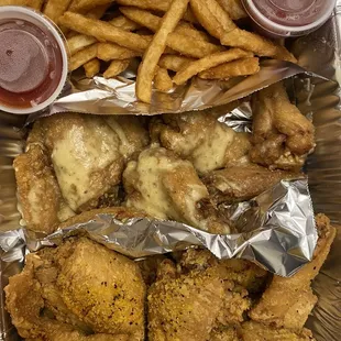 24 Jumbo Wings with Fries