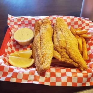 Fried Catfish and French fries