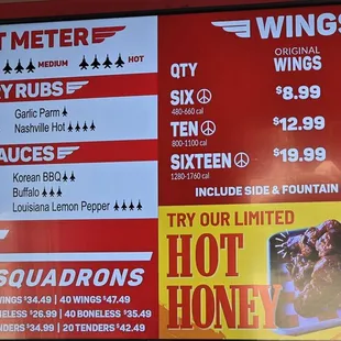 Menu as of 8/22/2024