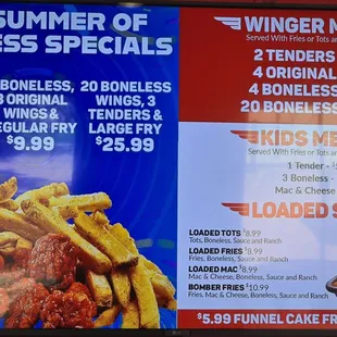 Menu as of 8/22/2024