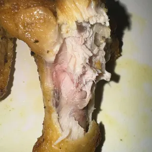 Wingz are good but this wing was not cooked thoroughly!