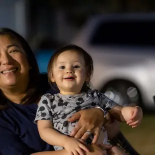 Mother and granddaughter