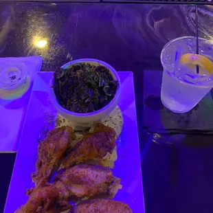 Awesome  Tasty Happy Hour wings and I ordered margarita $5 each spot on point Love it  Bon Appetite!