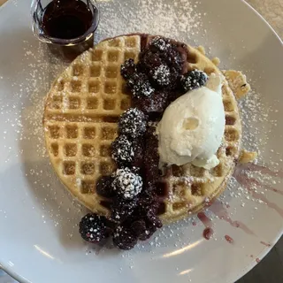 Waffle w/ Fruit Compote