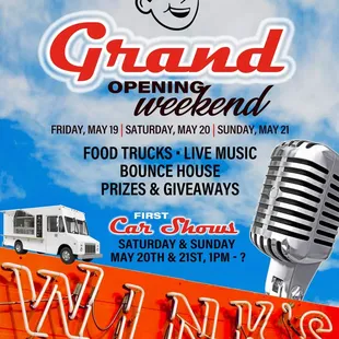 Be sure to stop out for our Grand Opening, May 19-21, 2023