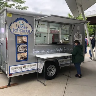 Truck setup at the penny lane at the park event