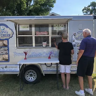 Fresh made ice cream