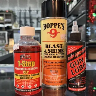 Gun cleaning supplies