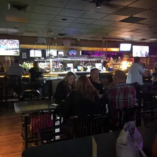 people sitting at the bar