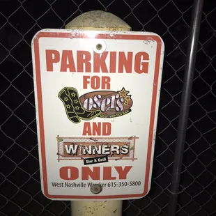 Funny Parking Sign.