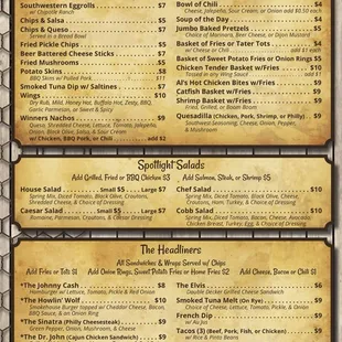 Menu Pg 1