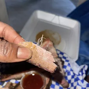 Look how dry this brisket is...