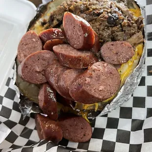 Two meat Potato with 1 Meat