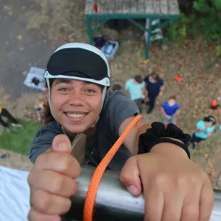 Top of the climbing wall