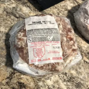 Pork sausage patties