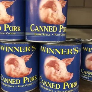 Canned pork