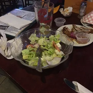 Huuuuge greek salad with nice feta