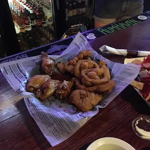 Got delicious food at legends! The bartender patience is the most amazing bartender.