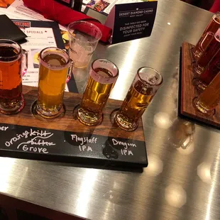 Beer flights at winner sports bar! You can&apos;t miss w this