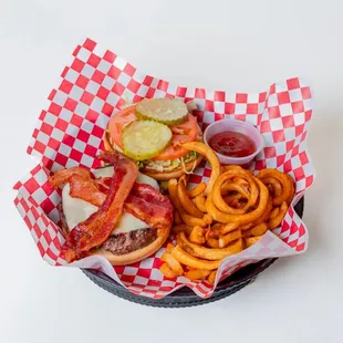 a basket of food