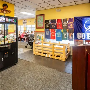 the inside of the restaurant