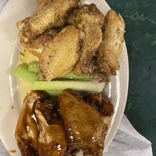 Wings garlic parm and teriyaki
