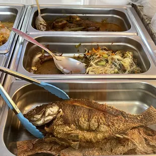 a variety of food items