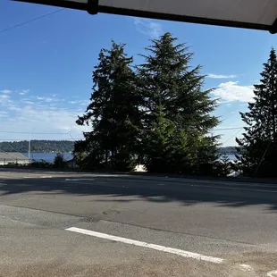 View of lake Washington from the front door