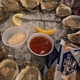 Dozen oysters