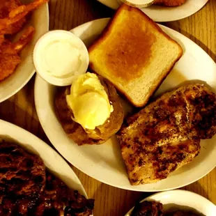 a variety of food items