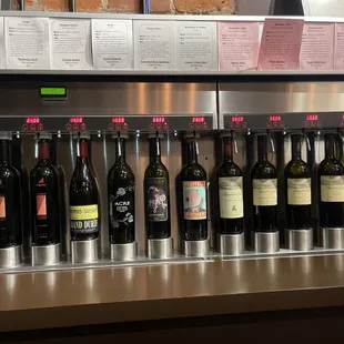 Sample wine selection