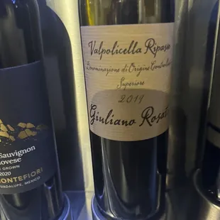 Each bottle is prominently displayed so you can see the label.