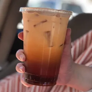 20 oz. Thai Iced Tea to go.