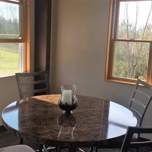 Our indoor seating area