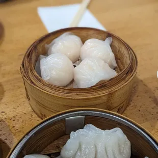 Shrimp Dumplings in the far shot.