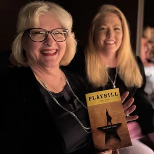 Our seats for when we saw Hamilton