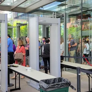 Screening before you go in the theater