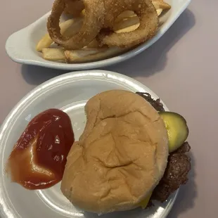 Cheeseburger and 50/50